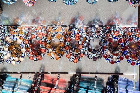 Multi-colored bracelets with beads