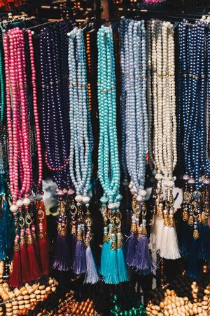 Set of praying beads of various colors