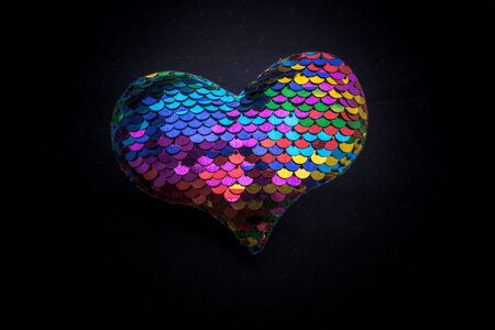 Heart shaped object in view as love conception