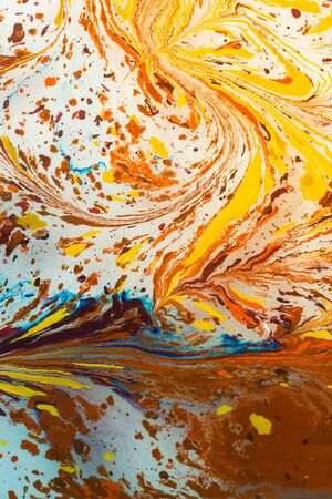 abstract marbling art patterns in paint as background