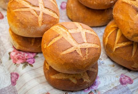 Traditional Turkish style made bread loaf