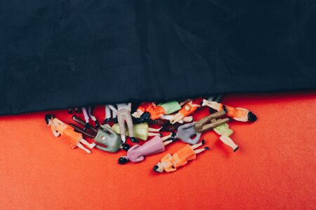 Crowd of miniature people. C A lot of people.の写真素材