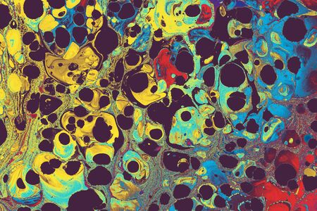 Abstract creative marble pattern texture. Traditional art of Ebru marbling
