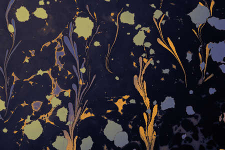 Abstract marbling floral pattern for fabric,tile design. background texture