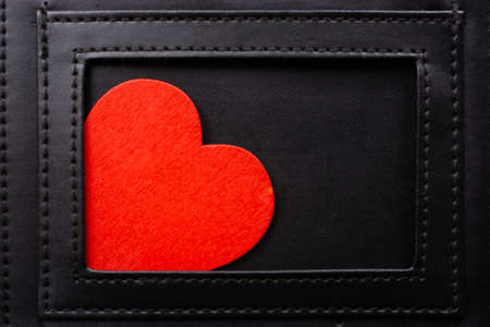 Heart shaped object in view as love conception