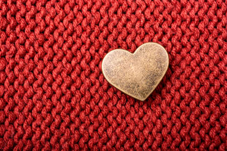 Heart shaped object in view as love conception