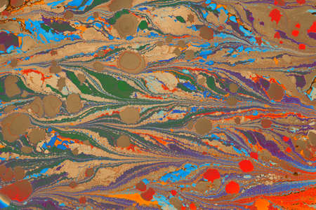 Abstract marbling floral pattern for fabric,tile design. background texture