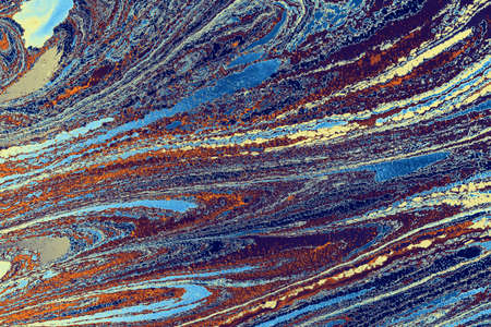 Abstract colored background. Marbling of aqueous surface design