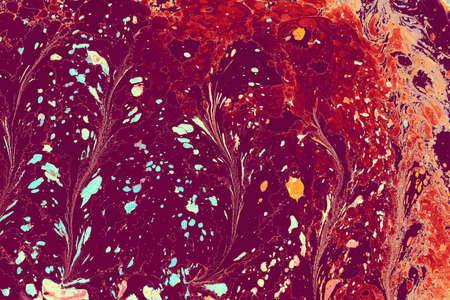 Abstract marbling floral pattern for fabric,tile design. background texture
