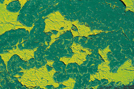 Distressed Old Wall With Paint. Shabby Background Design. Abstract Urban Art Poster.の写真素材