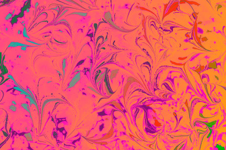 Abstract creative marble pattern texture. Traditional art of Ebru marblingの写真素材