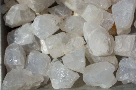 moonstone (adular) gem stone as natural mineral rock specimenの写真素材