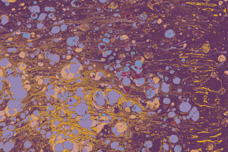 Abstract creative marble pattern texture. Traditional art of Ebru marbling
