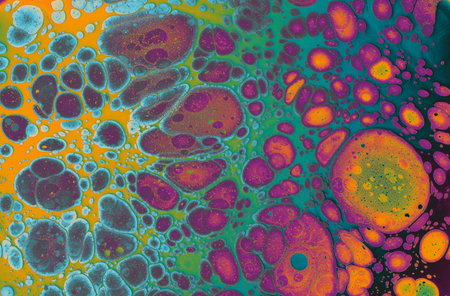Abstract marble pattern texture. Traditional art of Ebru marbling