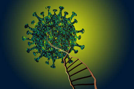 Covid-19 Novel Coronavirus Bacteria. No Infection and Stop Coronavirus Concepts.の写真素材