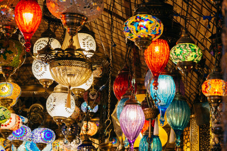 Mosaic colorful Ottoman lamps  Lanterns
