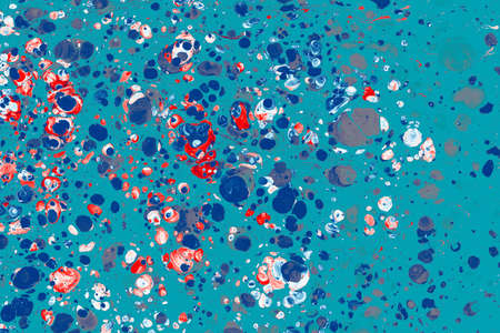 Abstract colored background. Marbling of aqueous surface design