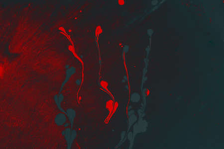 Creative ebru art background abstract pint.  Marbling texture patternの写真素材