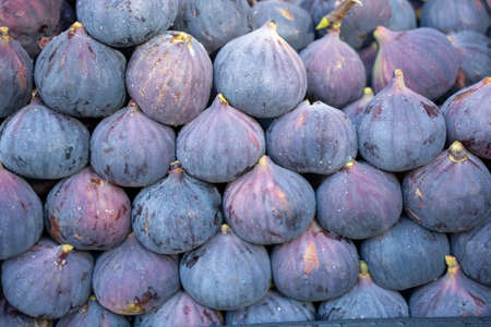Ripe fig fruits seen in the market placeの写真素材