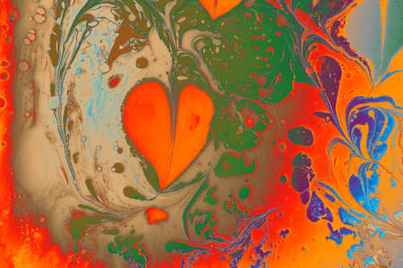 Fluid art marbling paint textured background. Unique art illustration. Liquid marbling texture.の写真素材