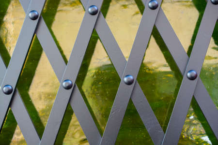 Metal grid texture background  with  abstract patternの写真素材