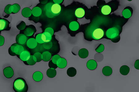 Festive defocused lights. Blurred bright abstract bokeh on light background.
