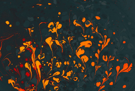 Abstract marbling floral pattern for fabric,tile design. background textureの写真素材