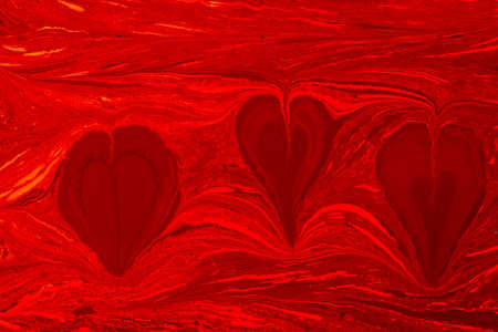 Abstract creative marbling pattern with love concept for fabric, design background texture