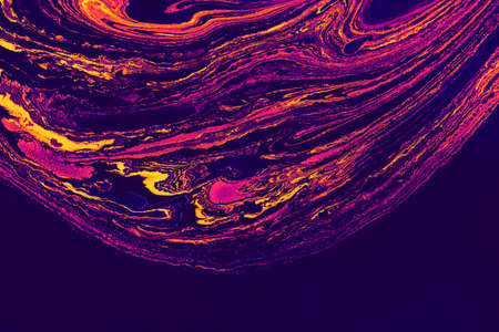 Abstract creative marble pattern texture. Traditional art of Ebru marblingの写真素材