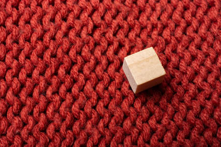 wood cube pattern background, business idea concept