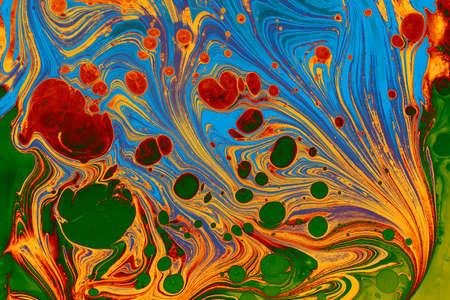 Abstract creative marble pattern texture. Traditional art of Ebru marbling