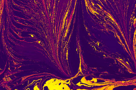 Abstract creative marble pattern texture. Traditional art of Ebru marblingの写真素材