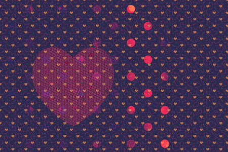 Valentine's Day template with heartsfor banners, inviations, advertisements, cards.