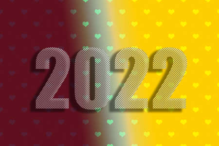 2022 background design of 2022. Happy New Year 2022. Postcard New Year 2022.