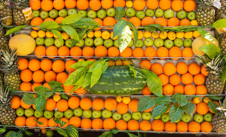 Fresh oranges suitable for juice, strudel