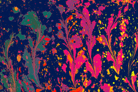 Abstract marbling floral pattern  for fabric, designの写真素材