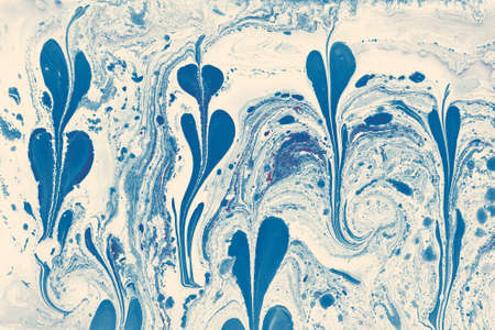 Abstract marbling floral pattern  for fabric, design