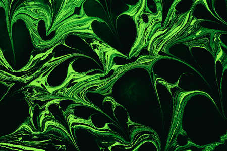 Ebru Marbling texture with floral patterns