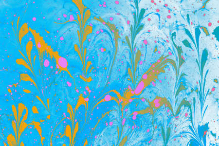 Abstract marbling floral pattern  for fabric, designの写真素材