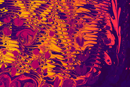Ebru marble effect pattern design for print