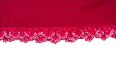 Turksih traditional woman scarf with floral embroideryの写真素材