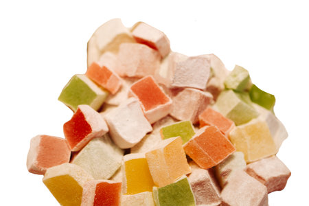 Traditional Turkish Delight (Rahat Lokum).の写真素材