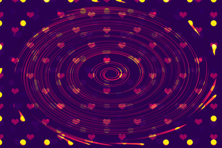 Valentine's Day template with heartsfor banners, inviations, advertisements, cards.の写真素材