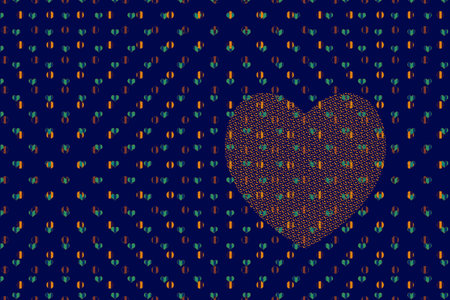Valentine's Day template with heartsfor banners, inviations, advertisements, cards.
