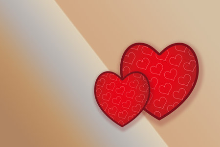 Elegant decorative  heart pattern design for  fabric, wallpaper, gift paper,  banner, cover, poster, presentation, magazine, leaflet.の写真素材