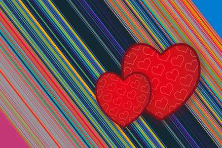 Elegant decorative  heart pattern design for  fabric, wallpaper, gift paper,  banner, cover, poster, presentation, magazine, leaflet.の写真素材