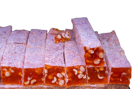 Traditional Turkish Delight (Rahat Lokum).の写真素材