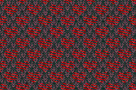 Valentine's Day template with heartsfor banners, inviations, advertisements, cards.の写真素材