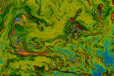 Ebru marble effect pattern design for printの写真素材