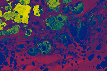 Abstract creative marble pattern texture. Traditional art of Ebru marblingの写真素材